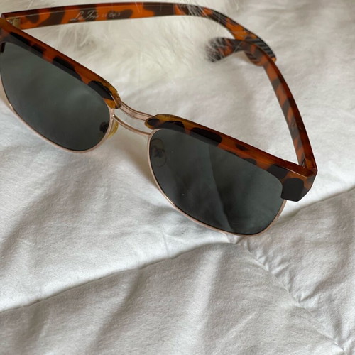 LaTris women's tortoiseshell sunglasses new, Clubmaster style with UV400 filter
