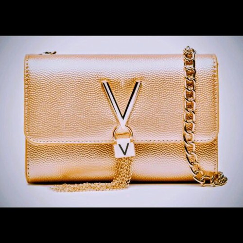 Valentino Gold Shoulder Bag New