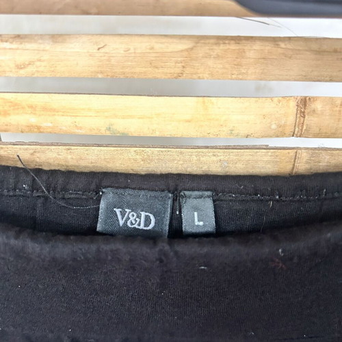 V&D Black A-Line Skirt Size L