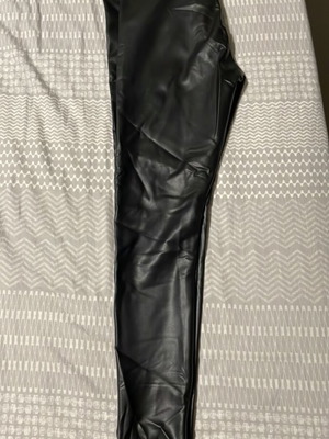 Esmara Leggings with Faux Leather Look New, Black, Size M