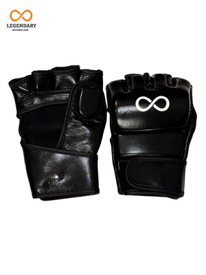 Legendary MMA leather gloves black large new