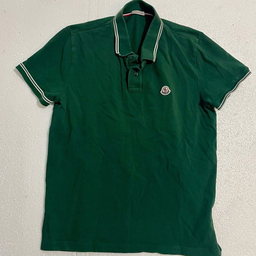 Moncler polo shirt green, like new, size L