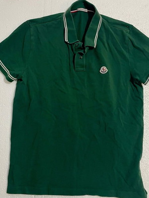 Moncler polo shirt green, like new, size L