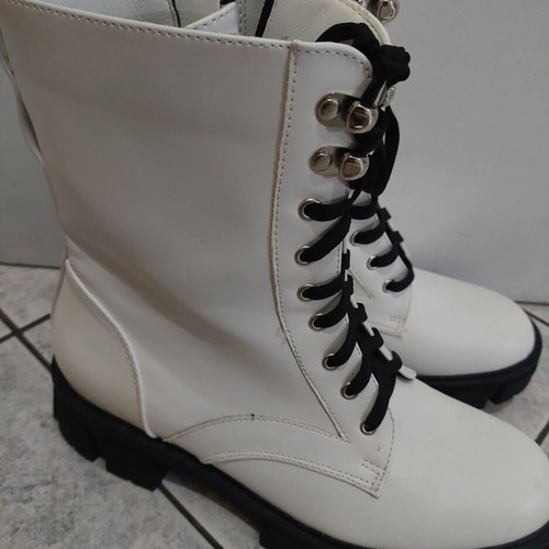 Alta Moda boots like new with laces and zipper size 41 black-white
