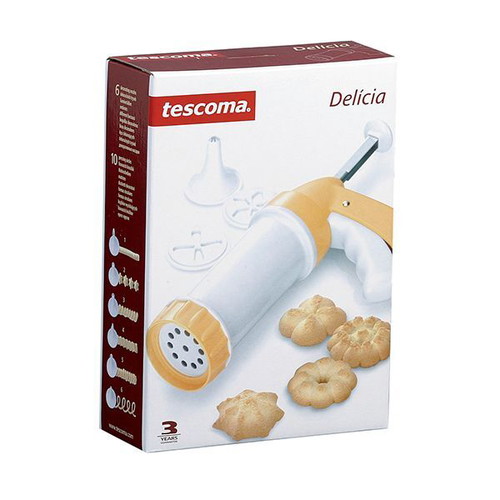 Tescoma Cookie Press and Decorator with 16 Shapes new