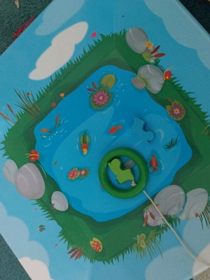 Fishing Day board game, lake fishing challenge