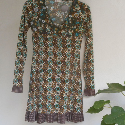 Floral dress S like new, multicolored
