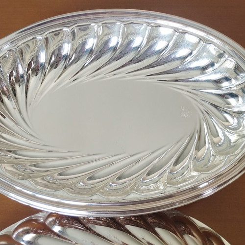 Silver-plated Fruit Bowl Cassetti Firenze 871 FI • Vintage Bell Cloche • 32x23cm • Display Condition