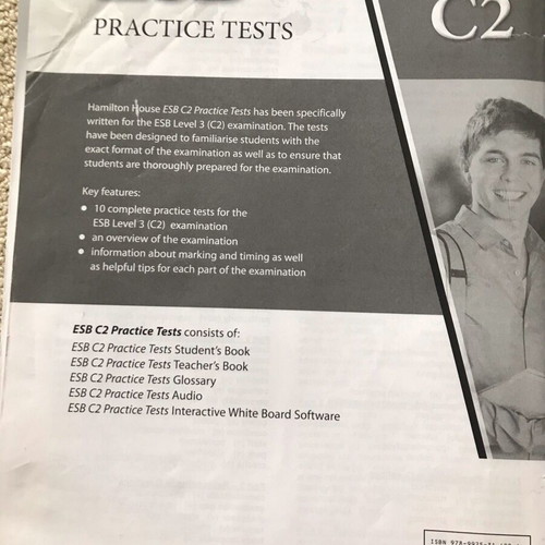 ESB Practice Tests C2 Glossary book used, Greek language