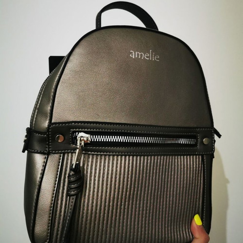 Amelie backpack new, medium size, bronze color