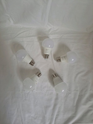Light bulbs pear 9W 4000K new, pack of 5