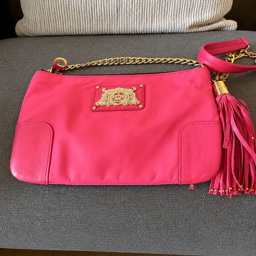 Juicy Couture vintage crossbody bag with gold details, like new, pink