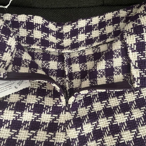 Adele Altman Textured Tweed Houndstooth Shorts Size 10 High Waisted New