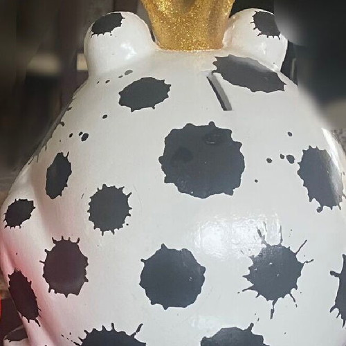 Decorative frog piggy bank new from designer store Glyfada