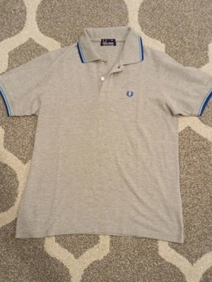 Fred Perry Polo Shirt like new, size M, gray and blue