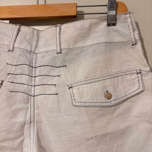 Linen shorts like new, white, size S