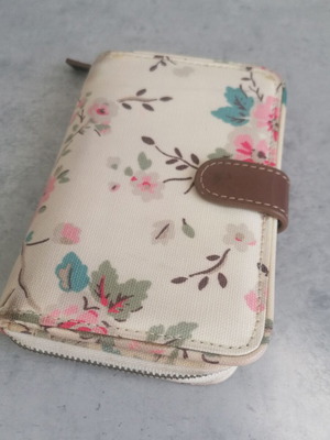 Kath Kidston vintage wallet used with floral design and card slots