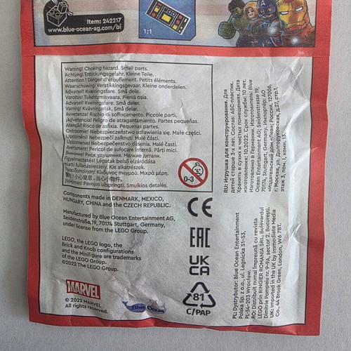 Lego Avengers Rescue Paperbag New