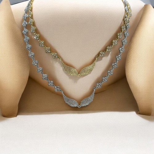 Stainless Steel Necklace new, gold and silver color