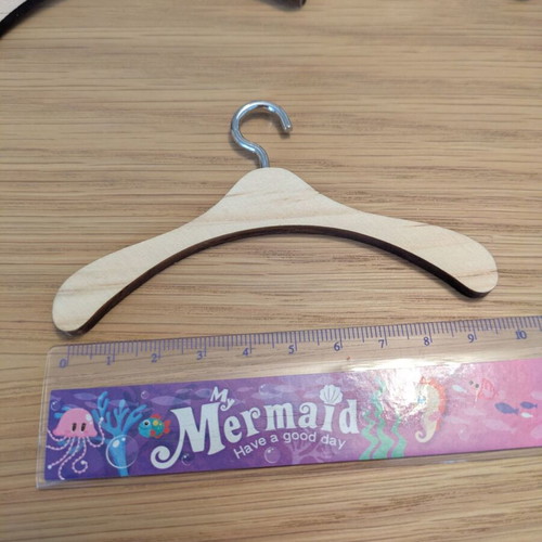 Wooden doll hangers pack of 12 new