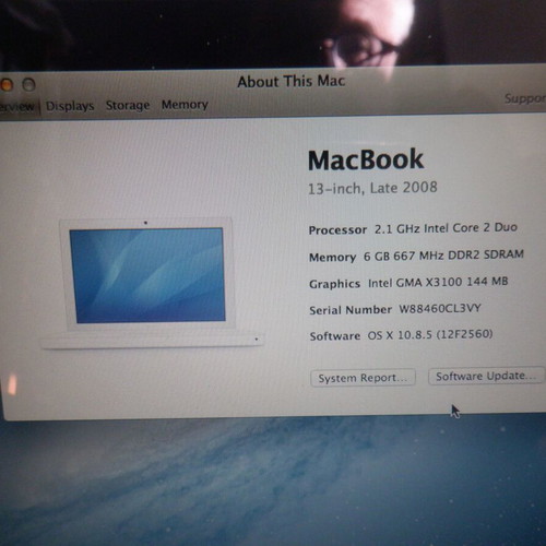 Apple Mac Book late 2008 used, SSD 256GB, 6GB RAM, macOS