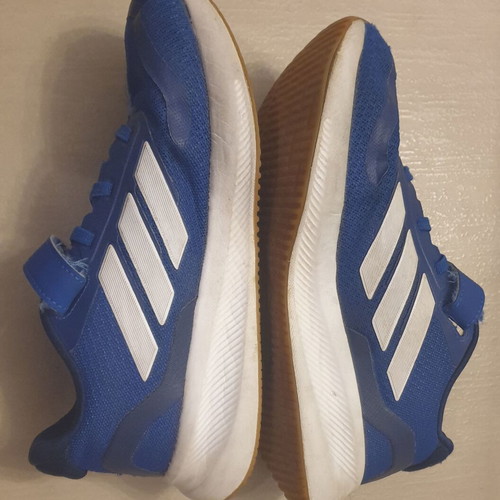 Adidas Runfalcon 5 Cloudfoam kids' athletic shoes size 34 like new, royal blue