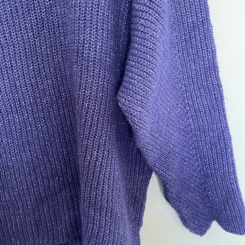Women's knitted sweater used, purple, size XS