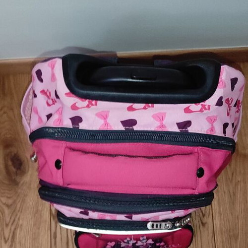 School trolley bag 30lt and Polo pencil case used, Belike Ballerinas design