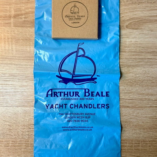 Arthur Beale of London sailing cufflinks new gold-colored