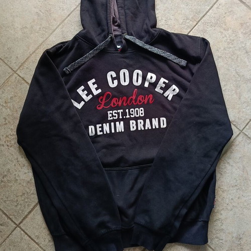 Lee Cooper hoodie, size large, black and white