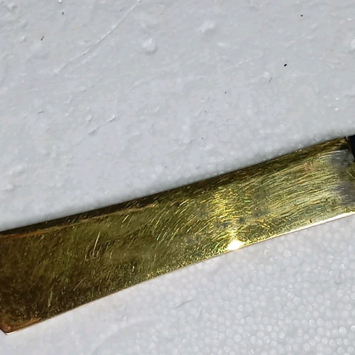 Richter vintage paper cutter used with gold-plated handle 24cm