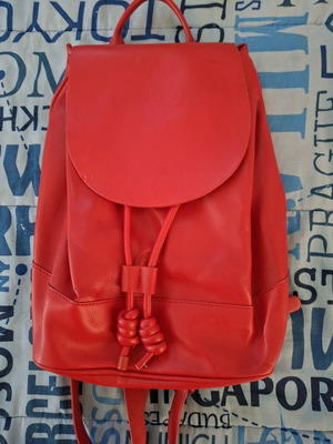 Μικρό backpack Zara αφόρετο κόκκινο