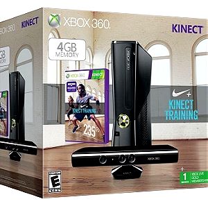 Xbox360 + Kinect + 2 Controllers + 9 original Games