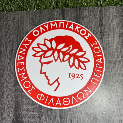3D Printed Διακοσμητικό Λογότυπο Ολυμπιακού Καινούργιο