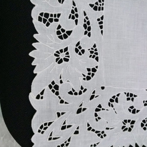 Set of 12 collectible white handmade table linens used