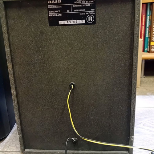 Aiwa SX-FNF7 floor-standing 3-way speakers used with bass reflex