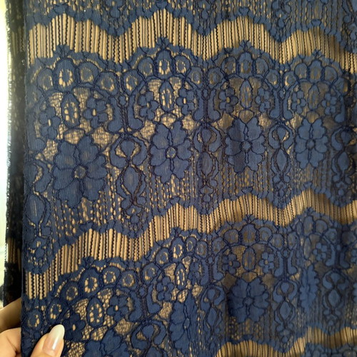 Evening elegant blue dress handmade by Cypriot designer, used