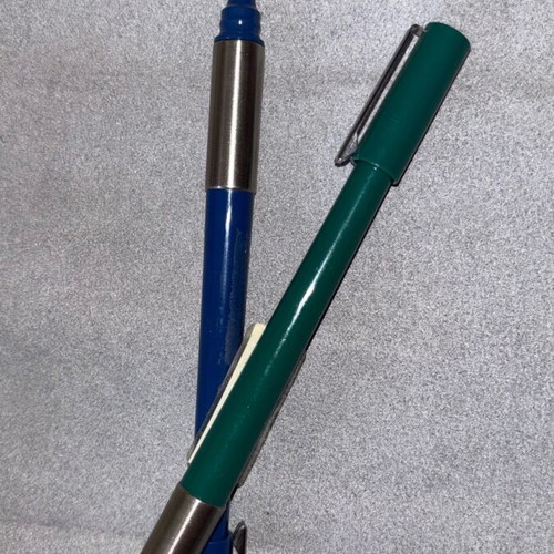 Pentel vintage pens green and blue new