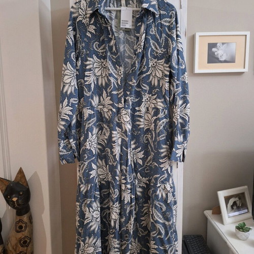 H&M Large Dress new, white and blue -  11,00 - Vendora.cy