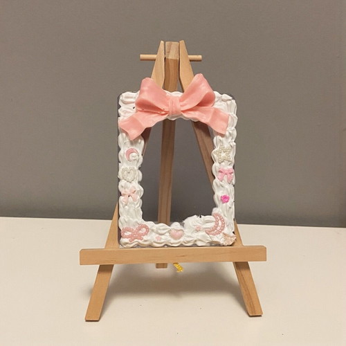 Decorated toploader pink, new