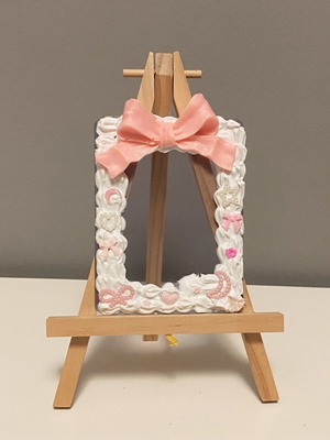 Decorated toploader pink, new