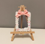 Decorated toploader pink, new