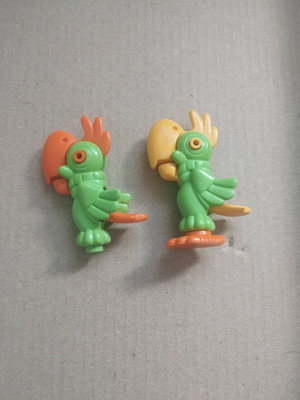 Vintage parrot figures used
