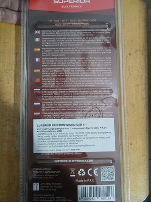 SUPERIOR Freedom 4‑in‑1 Programmable Universal Remote New