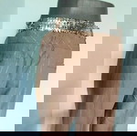  Βιντάζ / "Pepper corn" / Παντελόνι σε γυμνό χρώμα με νήμα λαμέ