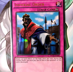 Imperial Order Ultra Rare 1st edition Duelist Saga