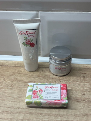 Cath Kidston body cream, soap and bath salts set new