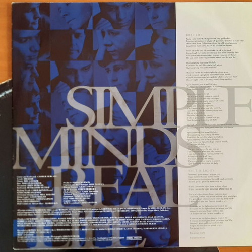 Simple Minds Real Life vinyl used, authentic 1991 edition