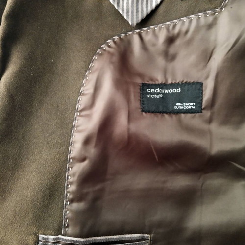 CEDARWOOD STATE men's double-breasted brown jacket like new
