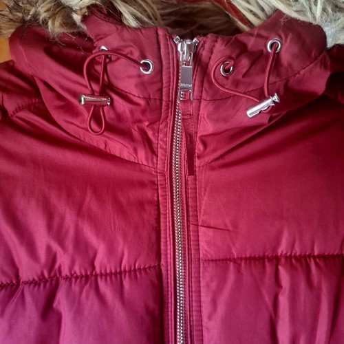 Bershka women's inflatable jacket like new, red, size L